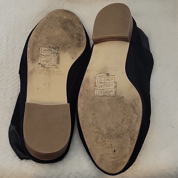 Soludos Women's Embroidered Suede Leather Venetian Loafer Flat - Picture 2 of 4